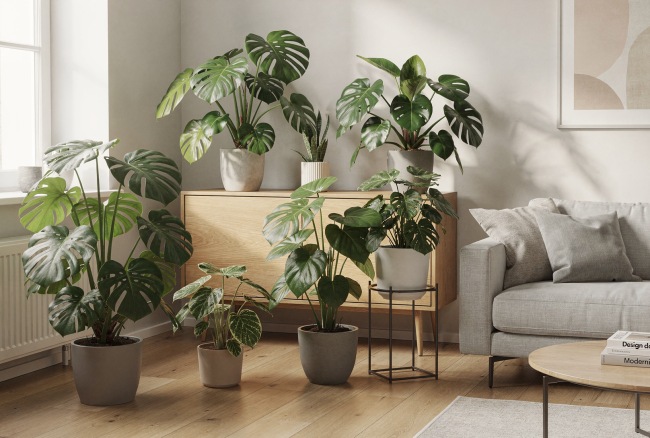 Monstera - Monstera deliciosa: ikona Instagrama z nieszczelnymi liśćmi