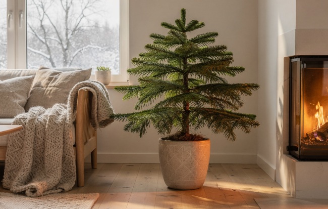 Araucaria heterophylla - Araukaria pokojowa, żywa choinka bożonarodzeniowa