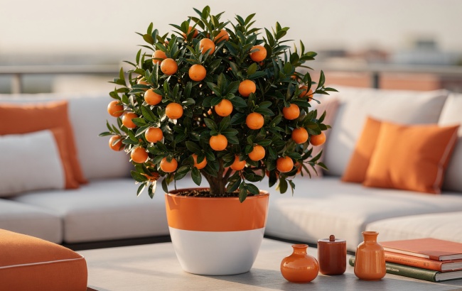 Calamondin - Citrus microcarpa, miniaturowy cytrus pełen owoców