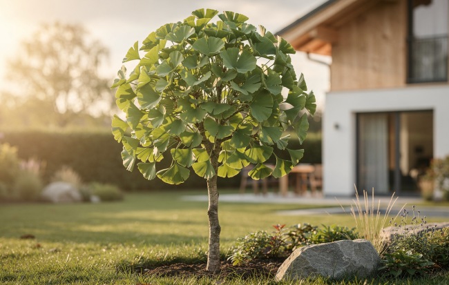 Ginkgo biloba - Żywa skamienialina z dwupłatowymi liśćmi